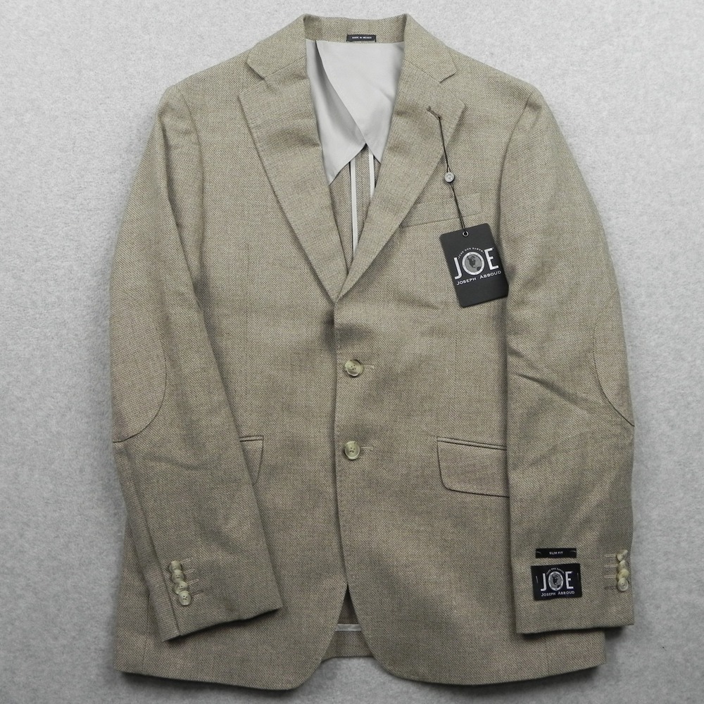 Joseph Abboud Blazer Mens 38R JOE Slim Fit 2-Button Suit Jacket Sport Coat NWT